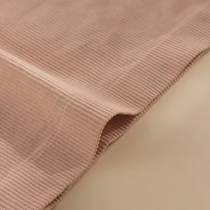 Close-up detail of women's ribbed seamless breathable sports boy short underwear
