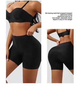 High-waisted seamless shaping shorts for firm tummy control and natural hip lifting