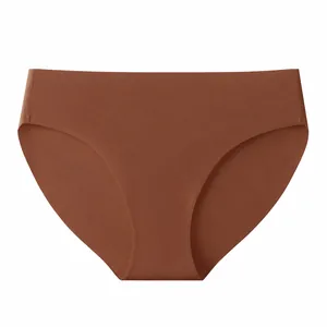 Culotte sans couture en soie glacée respirante pour femme avec taille basse séchage