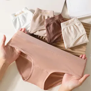 Mutandine Senza Cuciture da Donna Slip a Vita Bassa con Stampa a Lettere Elasticizzati Comoda Biancheria Intima in Poliammide