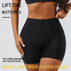 Seamless tummy control shaping shorts for body sculpting and lifting buttocks