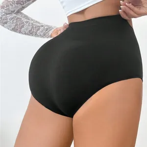 Seamless high-waisted 3D honeycomb control panties for tummy flattening and butt lifting.