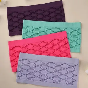 Reggiseni a fascia senza cuciture con intaglio in vari colori vivaci per ogni giorno