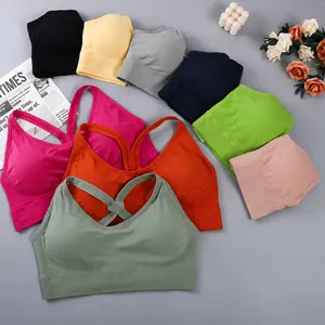 Breathable seamless sports bras for yoga and fitness available in multiple colors
