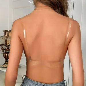 Invisible transparent backless bra straps for women's party dresses and evening wear