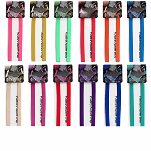Various colored 1.2cm coated buckle bra straps for replacement lingerie accessories