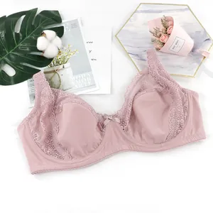 Damen Sexy Spitze BH Dünne Vorgeformte Schale Push Up Bügel Lingerie Bequem Atmungsaktiv Drei Reihen Rückenverschluss Schleife BH