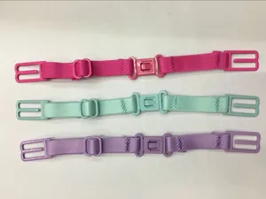 Lot de trois clips réglables antidérapants pour bretelles de soutien-gorge colorés.