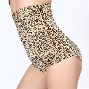 Hoch taillierte formende Damenunterwäsche mit Leopardenmuster und Push-up-Effekt Design