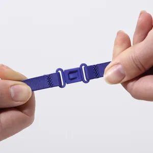 Attache de bretelle de soutien-gorge antidérapante réglable en nylon violet