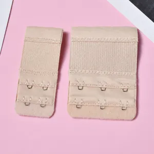 Rallonge de soutien-gorge élastique avec 3 crochets et boucles en acier inoxydable