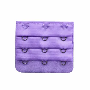 Estensione reggiseno viola a 3 file e 3 ganci, dimensioni di 5,6 cm per 5,0 cm