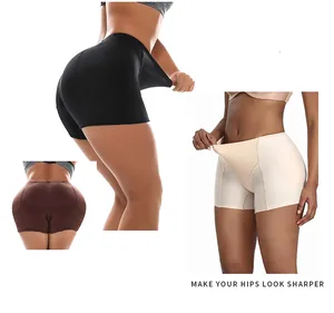 Padded hip enhancer shapewear shorts for women designed for a lifted booty look