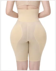 Detailed back view of high-waisted padded shapewear for butt lifting and tummy control