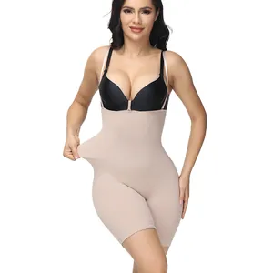 Women Seamless Bodysuit Shapewear Polyamide Spandex Tummy Control Waist Cincher Butt Lifter Adjustable Straps Top And Bottom