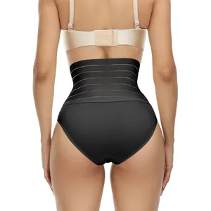 Culotte gainante taille haute avec mesh respirant sans couture pour un ventre plat