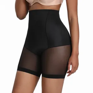 Guaina contenitiva a vita alta senza cuciture da donna con eleganti inserti in mesh