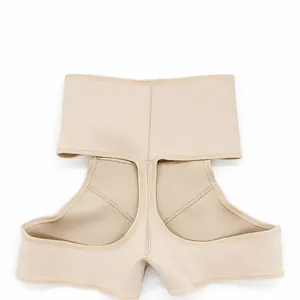 High-waist tummy control and butt-lifting shaping panties in nude seamless design