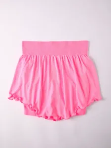 Falda pantalón rosa 2 en 1 de cintura alta para mujer yoga correr y fitness deportiva