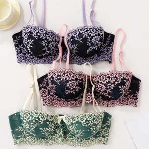 Sexy floral lace push-up bras in multiple colors for fashionable and comfortable wear