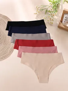 Culottes sans couture en soie glacée en six couleurs pour un confort et un style invisible