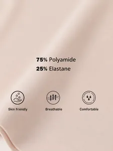 Macro view of breathable ice silk fabric with 75% Polyamide for seamless thongs