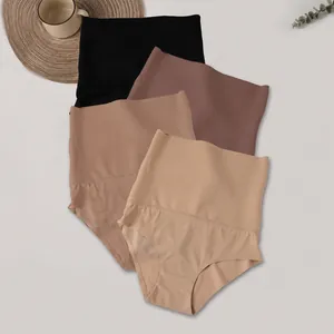 Dames Hoge Taille Corrigerend Ondergoed Postpartum Buikcontrole Naadloos Body Shaper Nylon Onderbroek