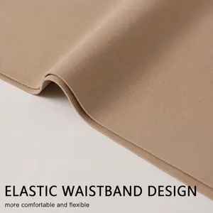 Detailopname van de elastische tailleband op corrigerend ondergoed met hoge taille.