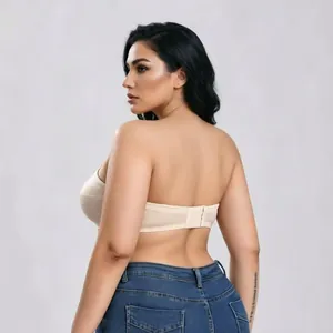 Reggiseno senza spalline antiscivolo per abiti da sposa con imbottitura sottile