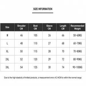 Detailed size guide for the American vintage crochet knit short sleeve polo shirt.