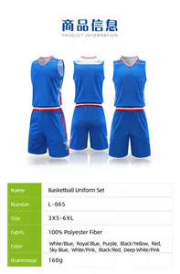 Completo basket stile americano professionale, asciugatura rapida per allenamento sportivo