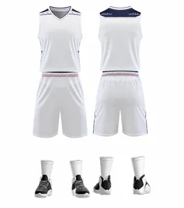 Vista dettagliata fronte e retro della divisa da basket atletica in bianco e rosa