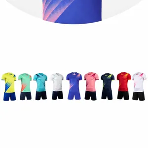 Z112 Professional sublimation print football jersey and shorts set quick dry training kit