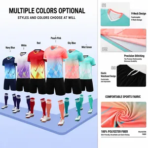 Completo maglia da calcio traspirante e asciugatura rapida per bambini e adulti sport