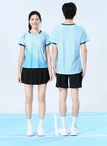 Atmungsaktives, schnell trocknendes Badminton-Sportset aus Eisseide für Damen und Herren