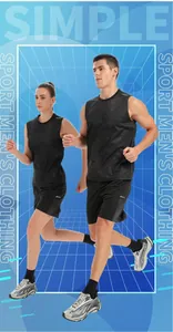 Débardeur de sport respirant à séchage rapide pour hommes et femmes, fitness et course