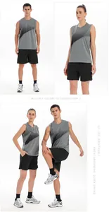 Débardeur de sport respirant à séchage rapide pour hommes et femmes, idéal pour le fitness.