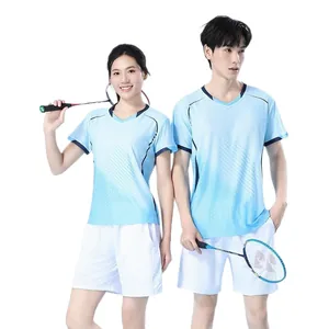 Hochwertiges, atmungsaktives Badminton-Uniform-Set aus Eisseide für Damen und Herren Sport