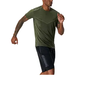 T-shirt de sport haut de gamme pour homme à séchage rapide pour le fitness