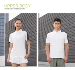 Outdoor quick-dry short-sleeved polo shirt for men and women in casual sport style