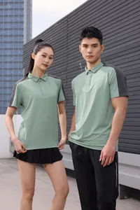 Outdoor quick-dry sports Polo shirts for men and women in modern urban setting