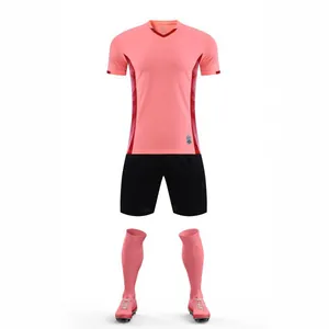 Profi-Fußballtrikot-Set in Pink inklusive Trikot Shorts und Socken für das Teamtraining