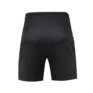 Breathable black men's sports shorts for goalkeeper training and athletic activities