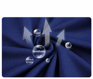 Macro detail of breathable quick-dry mesh fabric for athletic soccer jersey performance.
