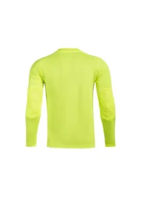 Maillot de gardien de but jaune fluo à manches longues avec rembourrage aux coudes