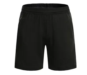 Unisex Sports Shorts Quick Dry Polyester Athletic Bottom For Running Training Gym Workout Casual Solid Color Loose Fit Shorts