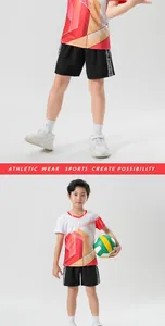 Boy's professional sports uniform set for badminton and volleyball training competitions