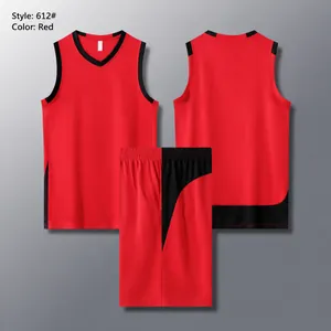 Completo da basket stile americano rosso per adulti e bambini