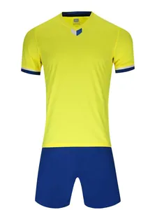Ensemble de Maillot de Foot Unisexe Enfants Adultes Séchage Rapide Respirant Survêtement de Foot Manches Courtes Top And Bottom Sport