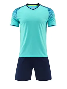 Breathable Soccer Jersey Set For Men Women Kids Football Training Suit Top And Bottom Sports Team Apparel Quick Dry Kit